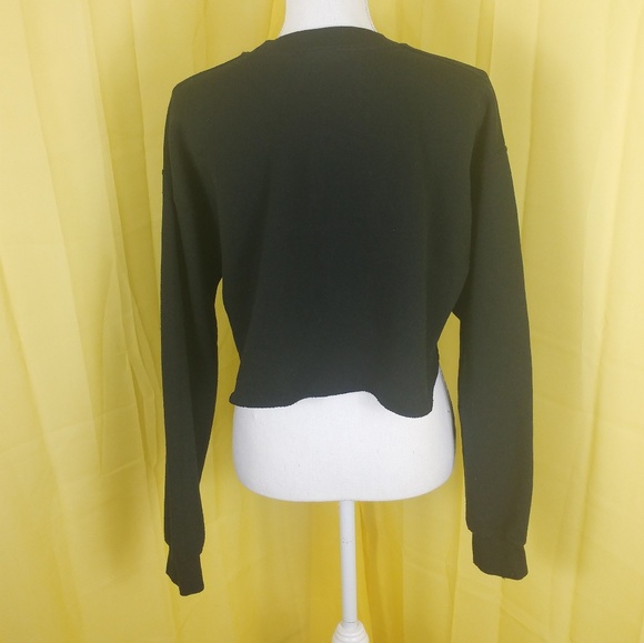 Civil Regime Graphic Print Cropped Sweatshirt M - Picture 6 of 8